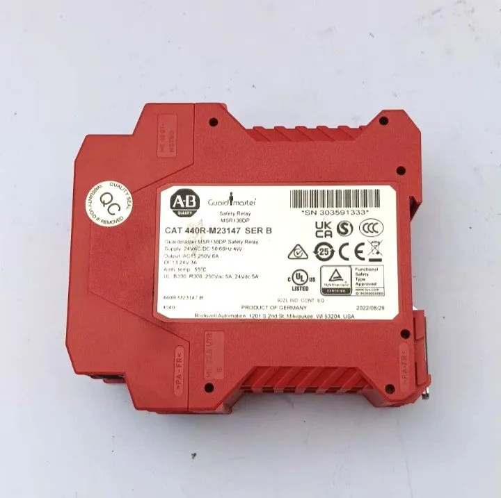 Реле безопасности Allen Bradley Safety Relay 440R M23143 Series B, MSR138DP — фото лота 1