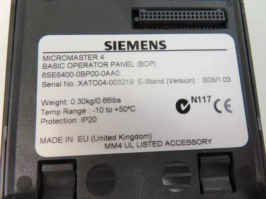 Частотный преобразователь Siemens 6SE6400-0BP00-0AA0 MICROMASTER 420 DeviceNet A