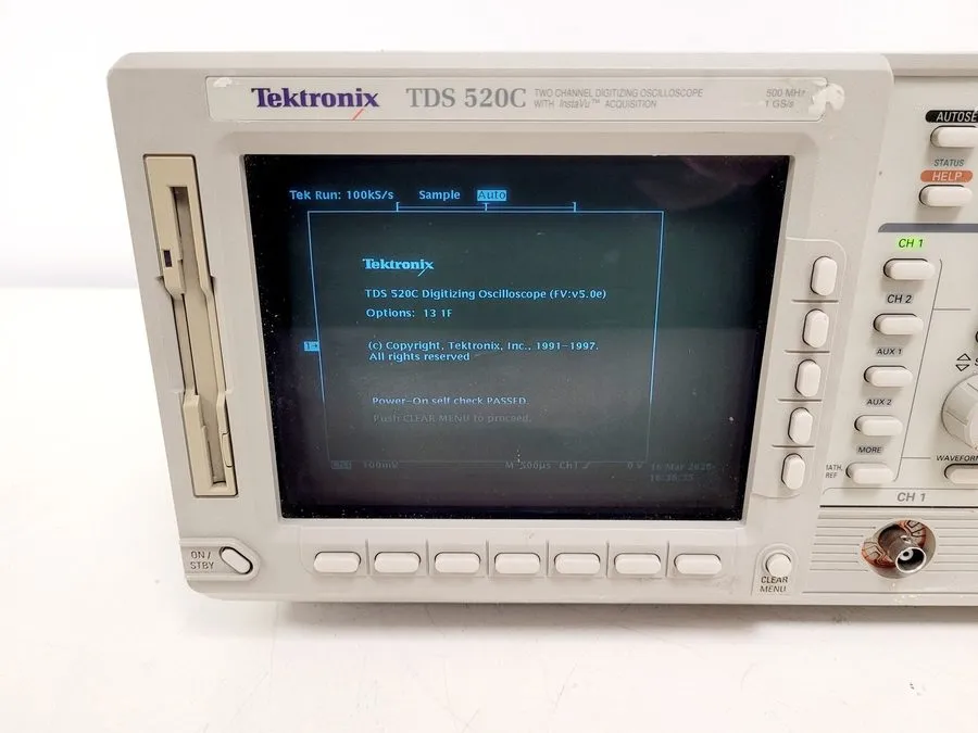 Осциллограф Tektronix TDS 520C Two Channel Digitizing Oscilloscope 1GS/s Back Pa — фото лота 1