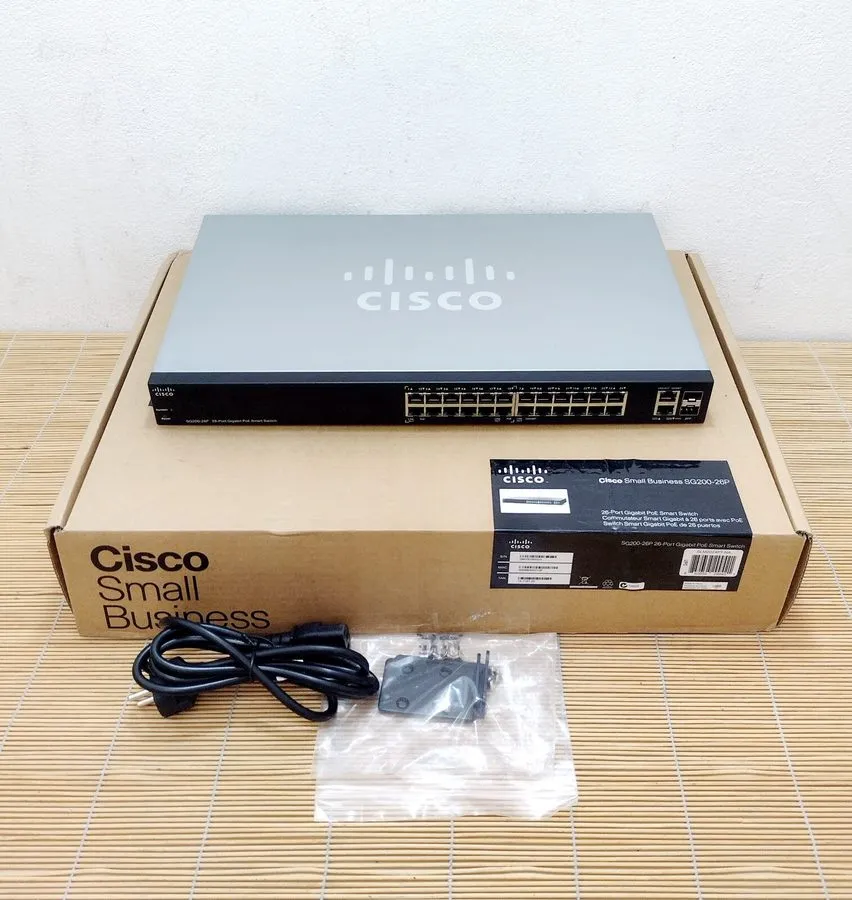 Коммутатор Cisco SG200-26P 26-Port Gigabit PoE Smart Switch 100W Budget