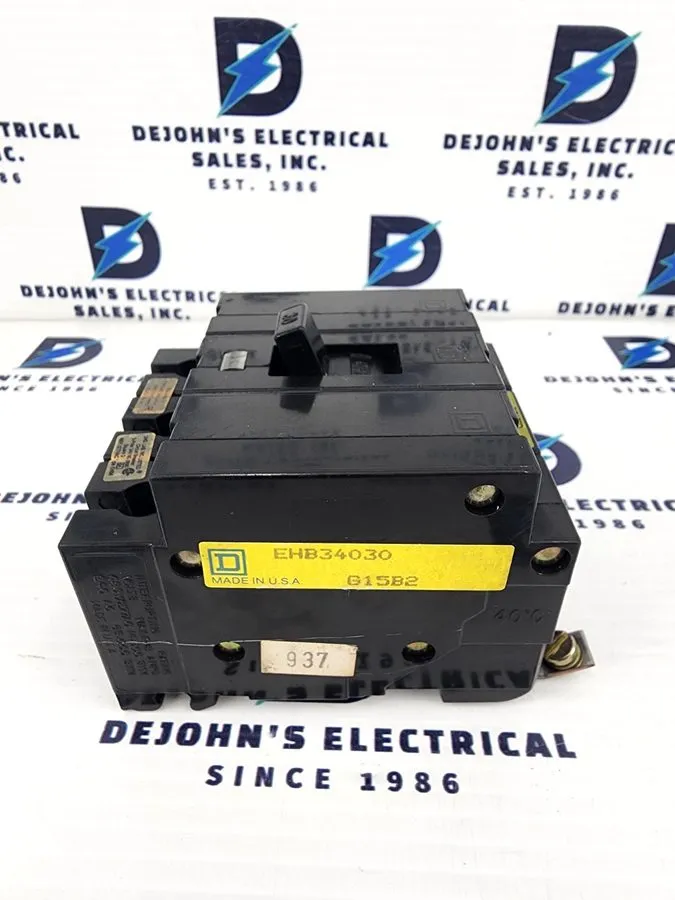 Автоматический выключатель Square D EHB34030 30A 3-Pole 480V AC Bolt-On Molded C
