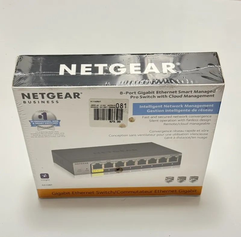 Коммутатор NETGEAR GS108Tv3 8-Port Gigabit Ethernet Smart Switch with Cloud Mana