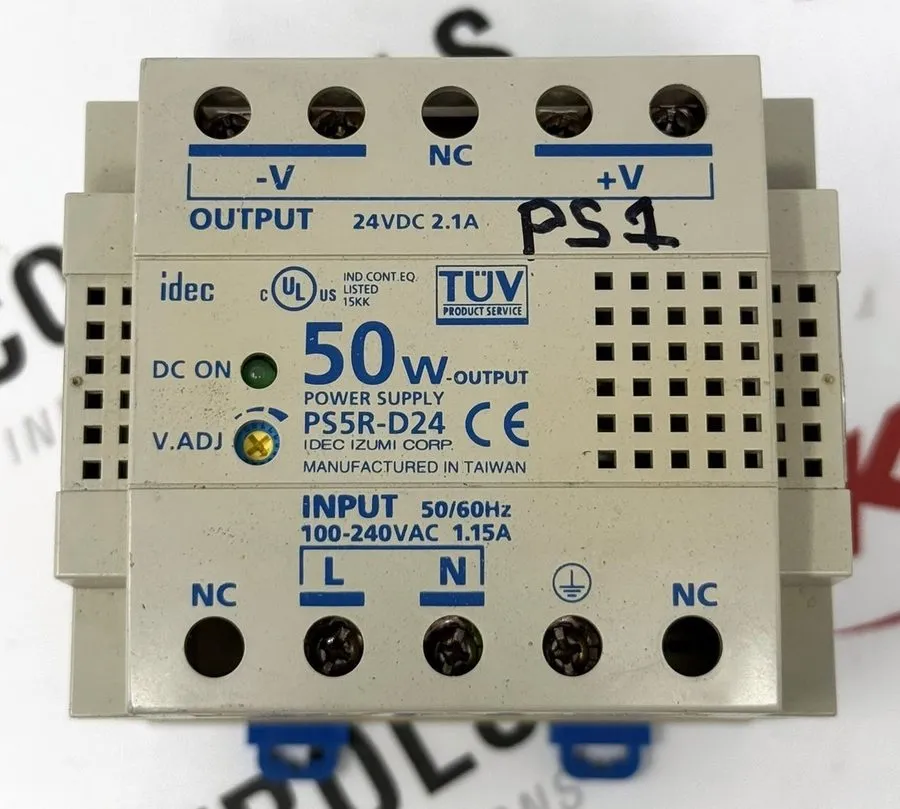 Блок питания IDEC PS5R-D24 24VDC 2.1A 50W DIN Rail Switching Power Supply