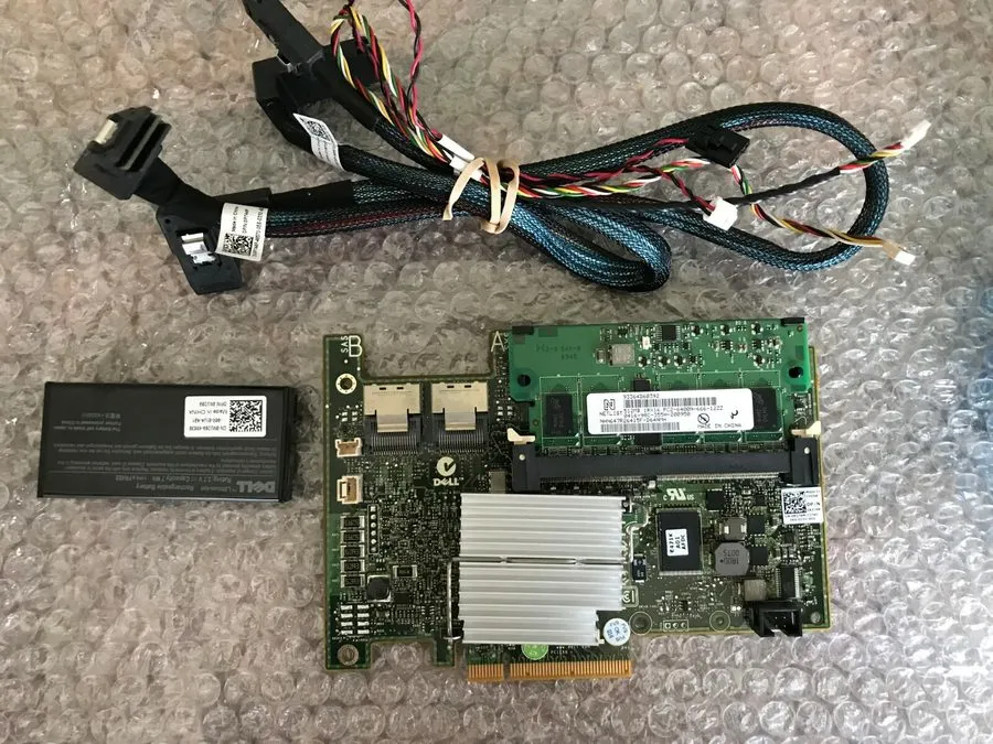 Контроллер DELL POWEREDGE R610 H700 512MB HARDWARE RAID & BATTERY CABLES SERVER 