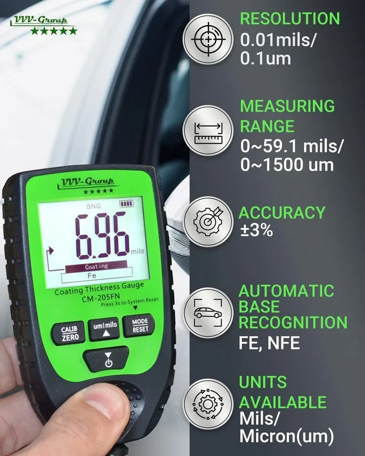 Толщиномер Paint Thickness Gauge CM-205FN
