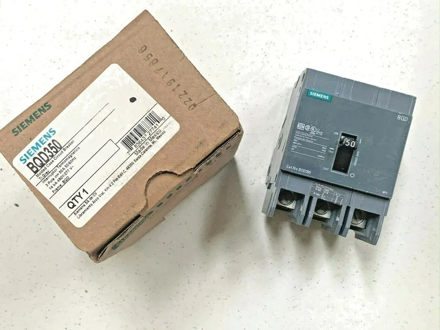 Автоматический выключатель SIEMENS BQD350 50 Amp 3Pole 480V Bolt-On Circuit Brea