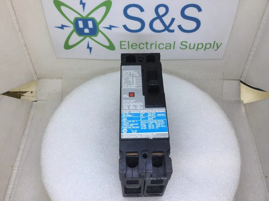 Автоматический выключатель Siemens ED42B050 50 Amp 2 Pole 480VAC Type ED4 Sentro