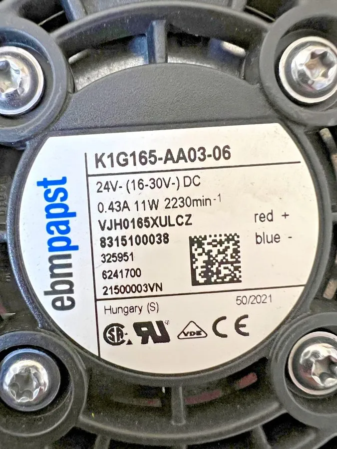 Вентилятор K1G165-AA03-06 Centrifugal Fan 24VDC 11W 2230RPM — фото лота 1