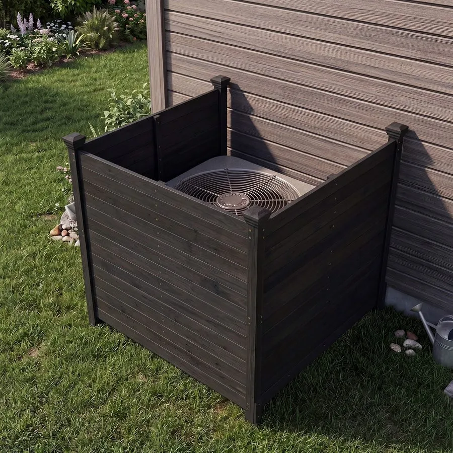 Кондиционер Outdoor Privacy Fence 47 x 47-Inch 3-Panel Air Conditioner Fence — фото лота 2