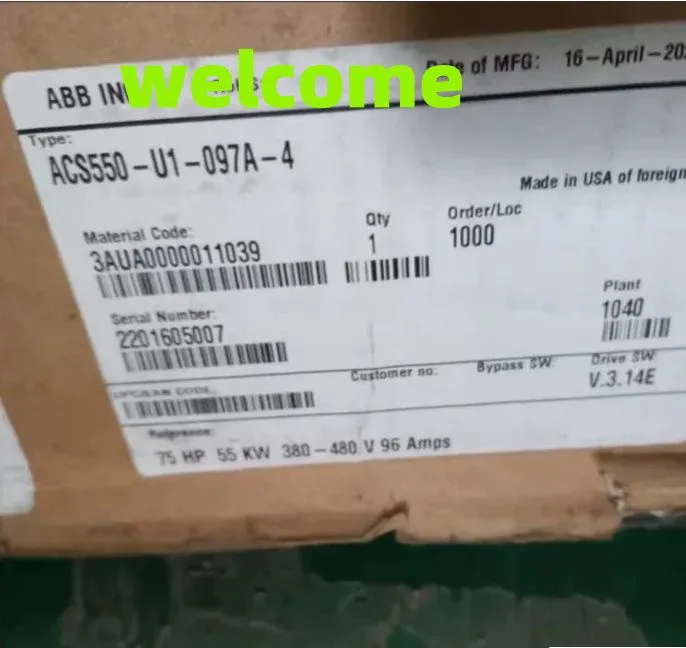 Частотный преобразователь ACS550-U1-097A-4