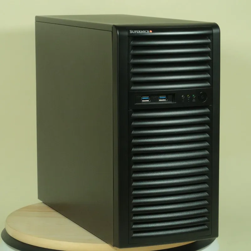 Корпус сервера Supermicro 731-S6H13 mATX Server Chassis Case Black SC731i-300B — фото лота 1