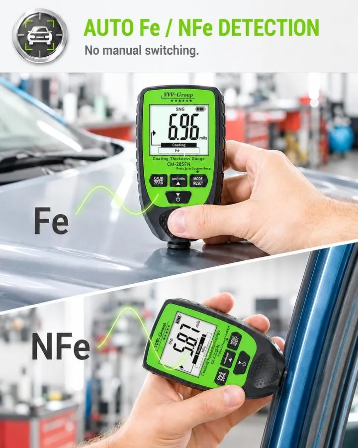 Толщиномер Paint Thickness Gauge CM-205FN — фото лота 1