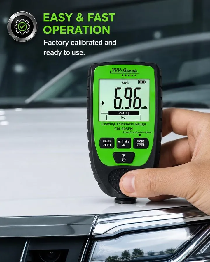 Толщиномер Paint Thickness Gauge CM-205FN — фото лота 2