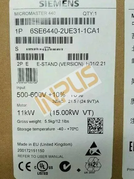 Частотный преобразователь Siemens 6SE6440-2UE31-1CA1 Micromaster 440 VFD 11kW