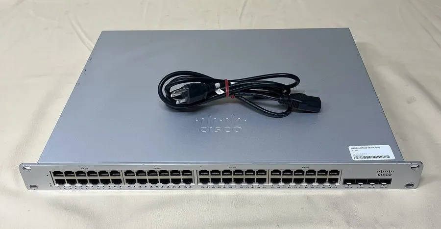 Коммутатор Cisco Meraki MS225-48LP-HW 48-Port 370W PoE+ 4xSFP Switch -UNCLAIMED