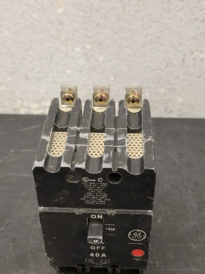 Автоматический выключатель TEYF340 General Electric 40 Amp 480V 3 Pole Thermal M
