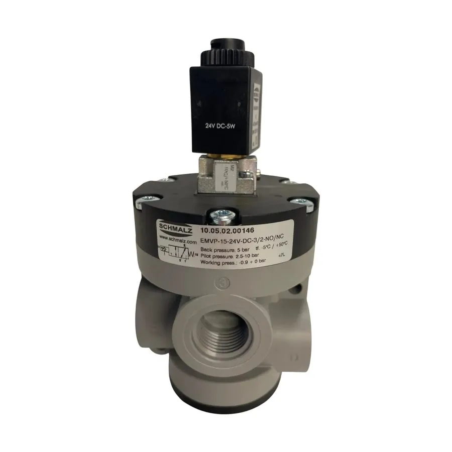 Пневмоклапан Schmalz EMVP-15-24V-DC 3/2 NO/NC Vacuum Pneumatic Valve Unit