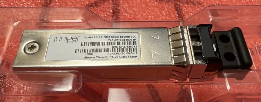 Трансивер Juniper Networks SFPP-10G-SR-C SFP+ 10G-SR OM3 300M (0-70C) Duplex LC/
