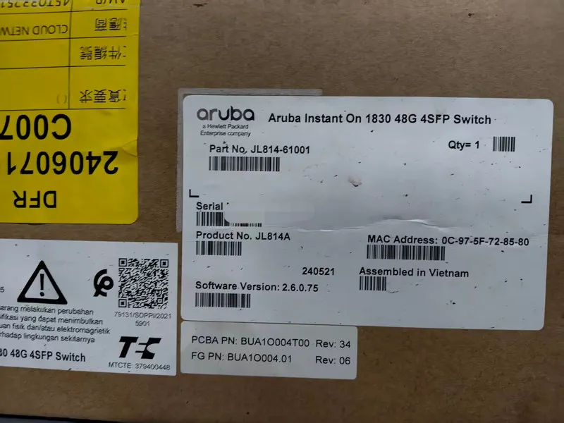 Коммутатор Aruba Instant On 1830 JL814A 48-Port Gigabit Switch 4x SFP
