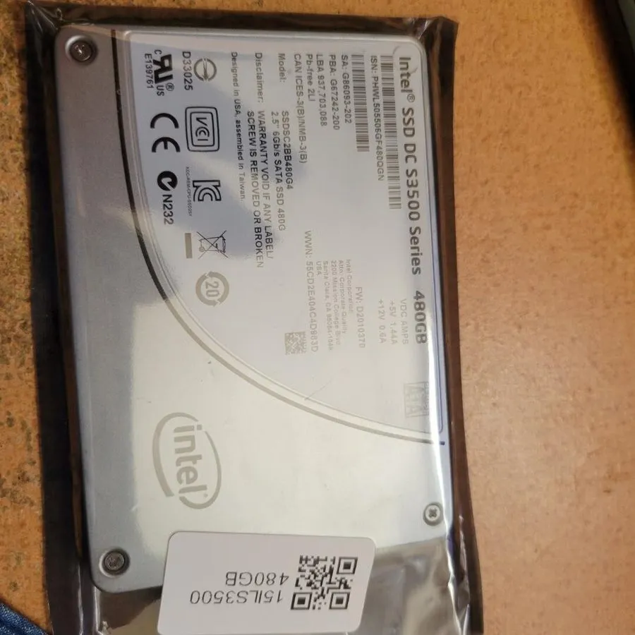 SSD-накопитель Intel DC S3500 480GB SSD 2.5 inch 6Gb/s SATA Solid State Drive SS