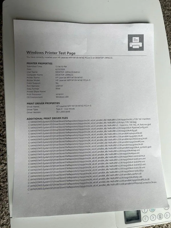 Лазерный принтер HP Laserjet MFP M140we Laser Printer Wireless Page Count 903 — фото лота 4