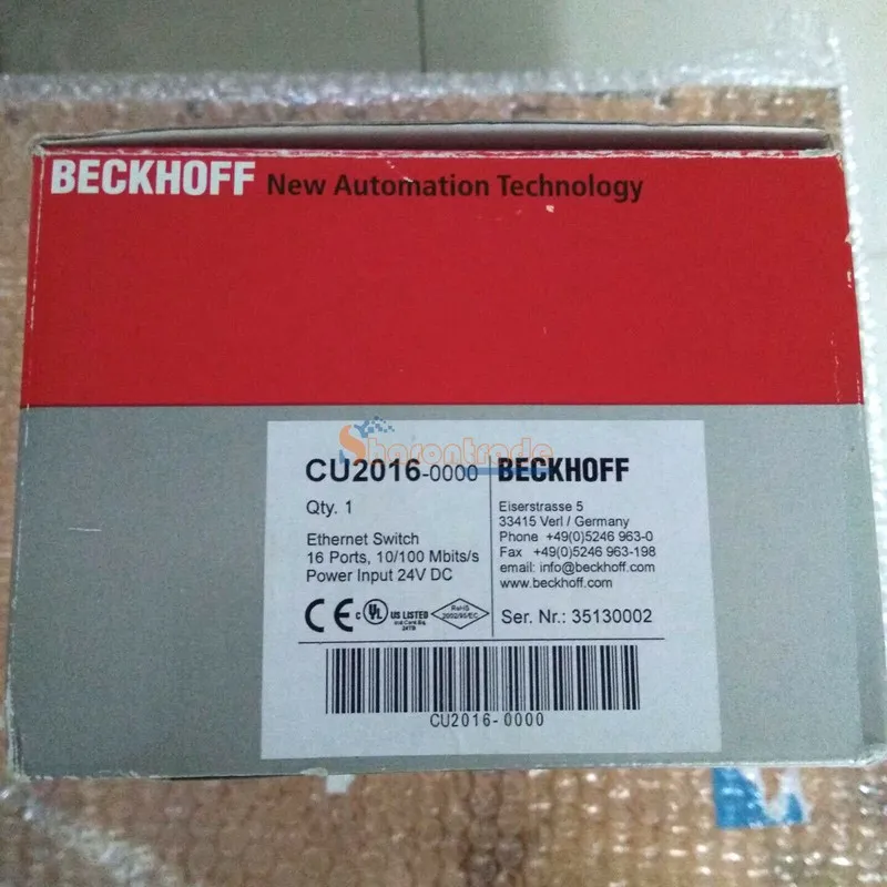 Коммутатор 1PC BECKHOFF Industrial Switch CU2016-0000