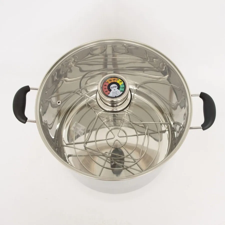 Водяная баня Lehman's 21.5-Quart Water Bath Canner with Pressure Gauge, Durable 