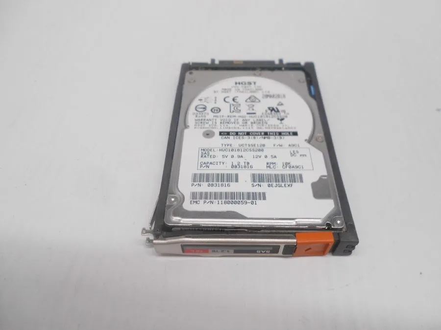 Жёсткий диск 005051632 EMC 1.2TB 10K RPM SAS 2.5" HDD — фото лота 2