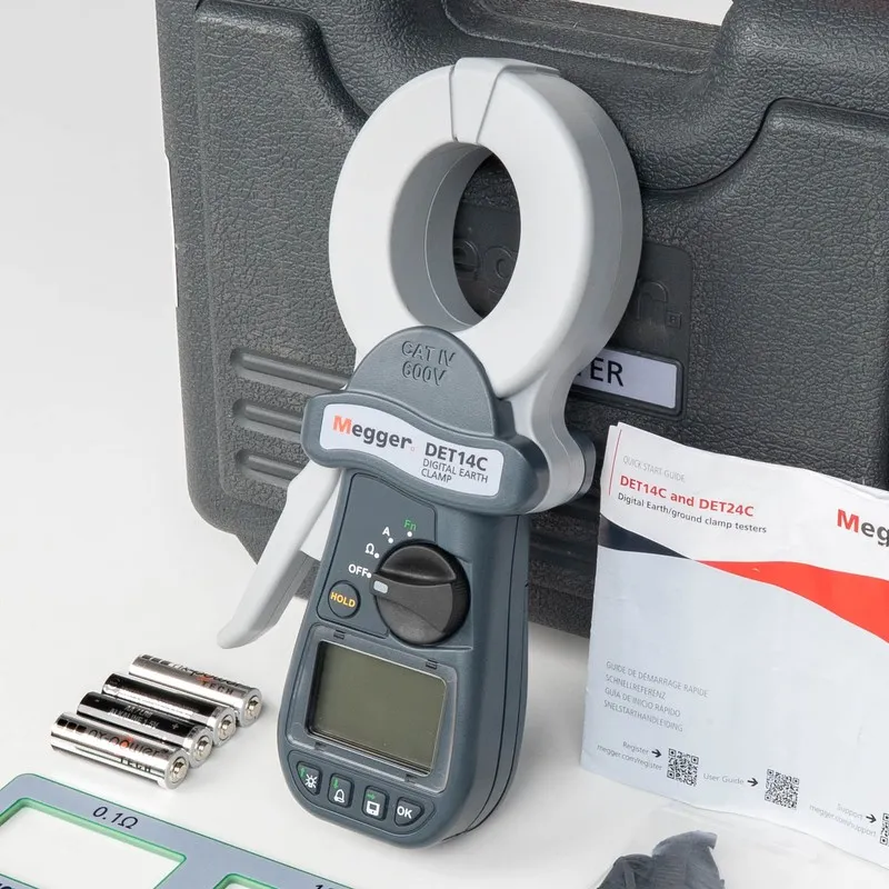 Тестер Megger DET14C (1000-761) Clamp-On Digital Earth Tester w/ Data Logging