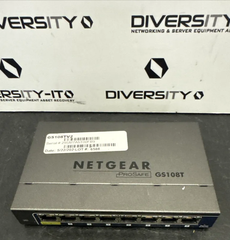 Коммутатор NETGEAR GS108TV2 8-Port Gigabit Ethernet Smart Switch with 1 PD Port 