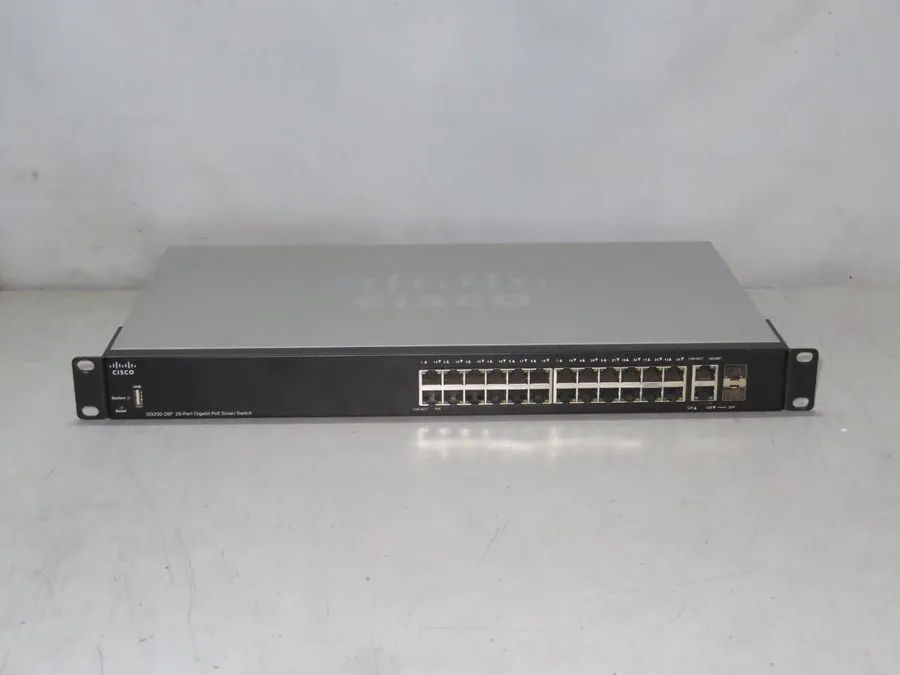 Коммутатор Cisco SG250-26P 26-Port Gigabit PoE Smart Managed Switch — фото лота 1