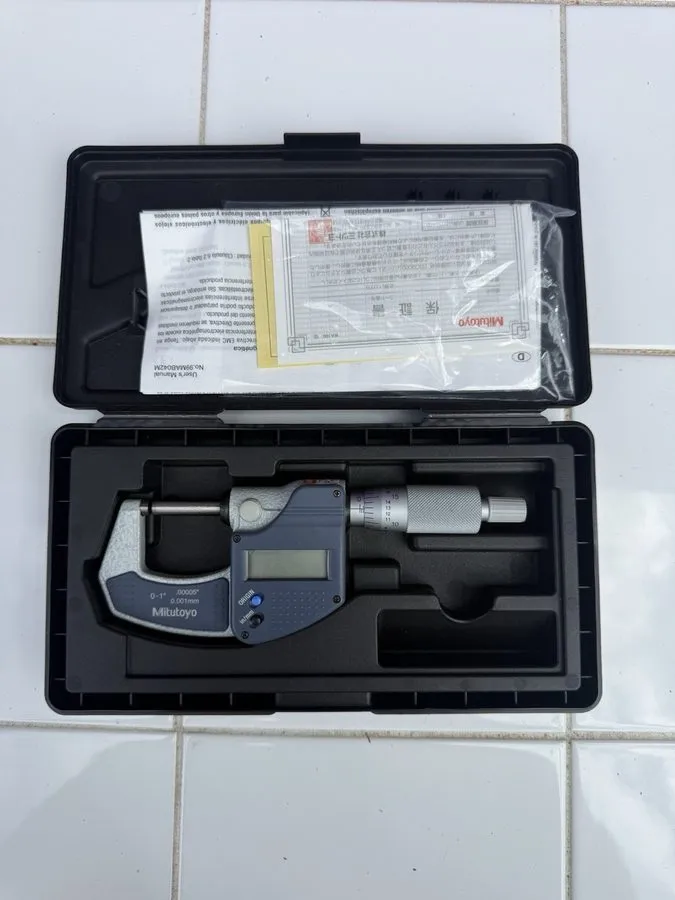 Микрометр Mitutoyo 293-821-32 Digimatic Micrometer, 0-25mm Range, 0.001mm — фото лота 1