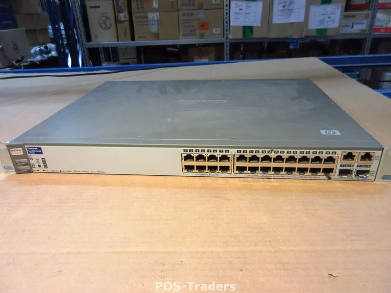 Коммутатор HP ProCurve J4900C 2626-24 24 Port Managed Switch w/ 2x Gigabit SFP U — фото лота 1