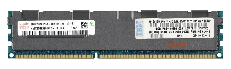 Модуль памяти IBM 47J6157 HYNIX HMT31GR7BFR4C-H9 8GB 2Rx4 PC3-10600 ECC
