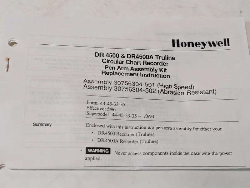 Регистратор Honeywell 30756304-501 Truline Circular Chart Recorder Pen Arm Repla