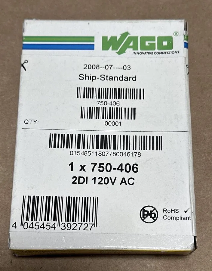 ПЛК WAGO 750-406 2D1 120VAC PLC MODULE