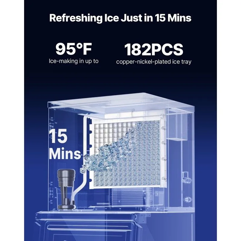 Льдогенератор Uimoso Commercial Ice Maker Machine 650lb/24H Head Only w/Self-Cle