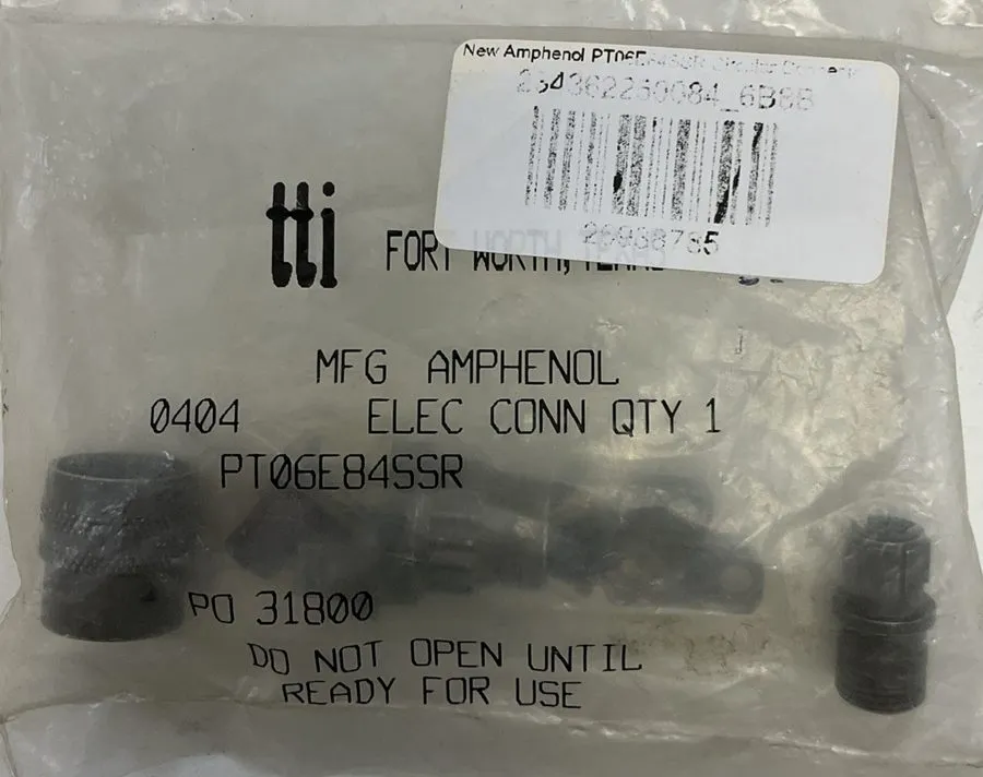 Разъём Amphenol Aerospace PT06E-8-4S-SR Connector, 4-Pin Size 8-4 MIL-DTL-26482  — фото лота 1