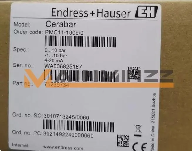 Датчик давления Endress+Hauser PMC11-AA1U1PBWBJA (PMC11-1009/0) Pressure Transmi