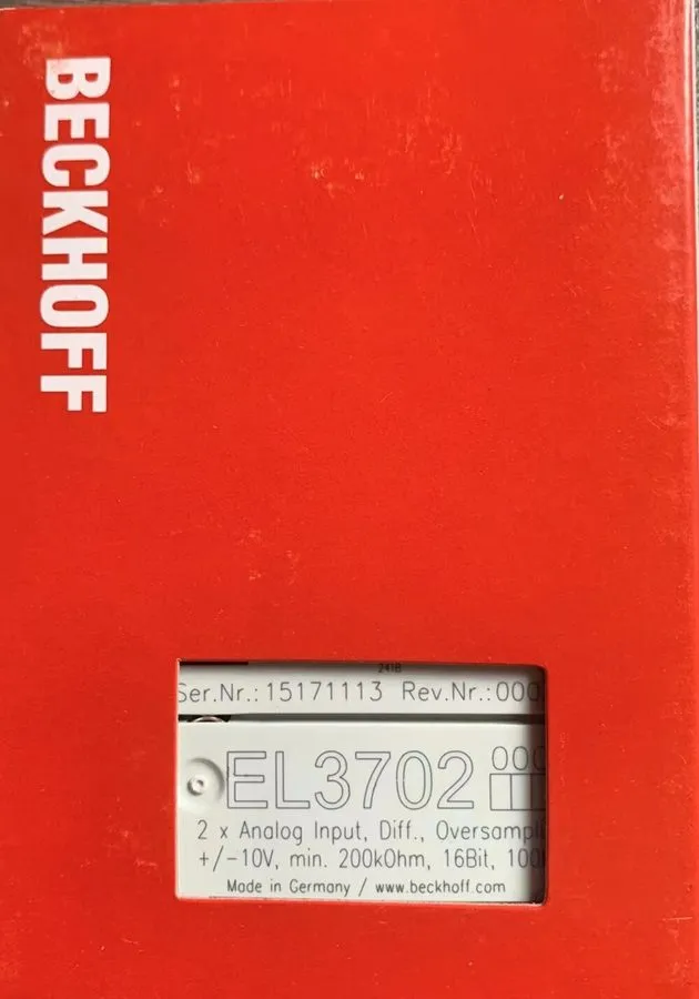 Модуль ввода-вывода 1PC Beckhoff EL3702 PLC In Box Expedited Shipping