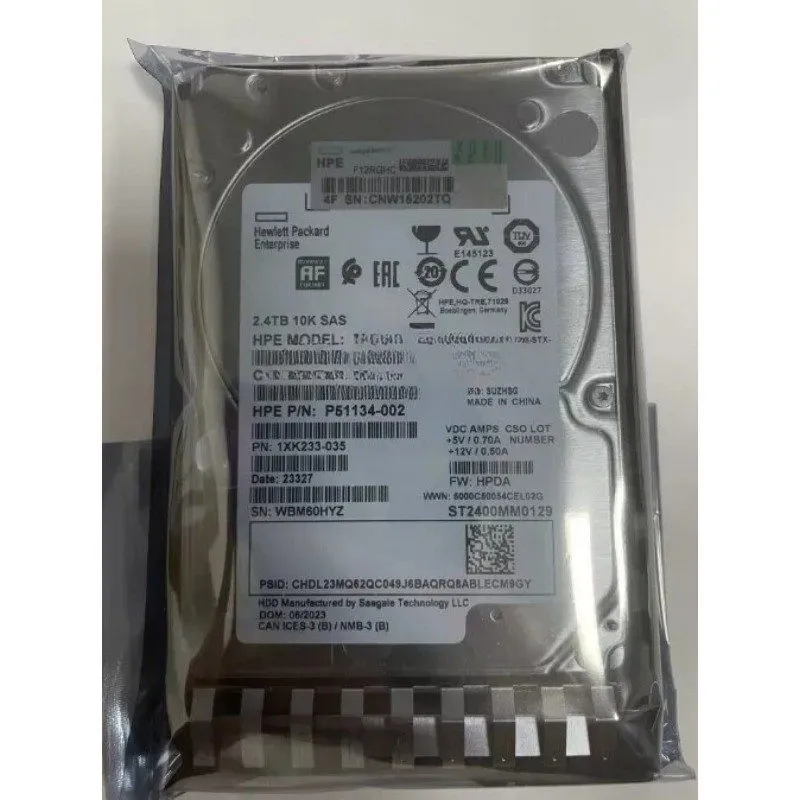 Жёсткий диск HPE P30562-001 P28352-B21 2.4TB SAS 12G 10K 2.5" SFF Gen10+ HDD Har