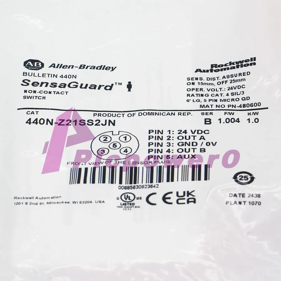 Реле безопасности Allen Bradley 440N-Z21SS2JN Guardmaster 440N Non Contact Switc