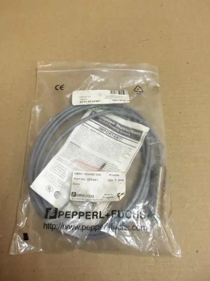 Датчик приближения Pepperl+ Fuchs NBB5-18GM60-WS 250VAC 200mA Proximity Sensor 1