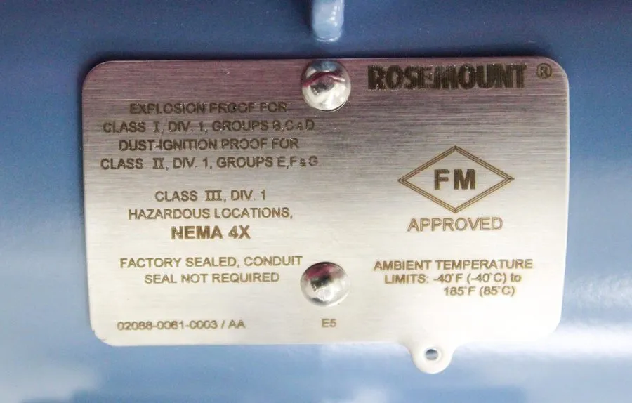 Датчик Rosemount 2090FG2S2DE1M5E5 Transmitter Emerson Analytical Equipment — фото лота 2