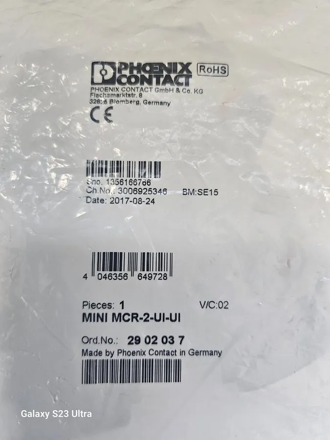Преобразователь сигнала Phoenix 2902037 MINI MCR-2-UI-UI 3-Way Input Signal Cond — фото лота 2