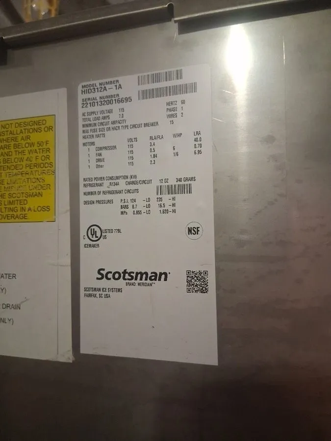 Оборудование для общепита Scotsman HID312A-1A Meridian Nugget Ice & Water Dispen — фото лота 1