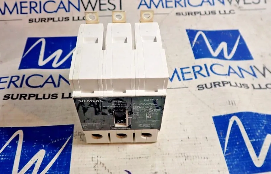 Автоматический выключатель Siemens HGB3B090 90 Amp 3P 600V 35kA@480V Circuit Bre