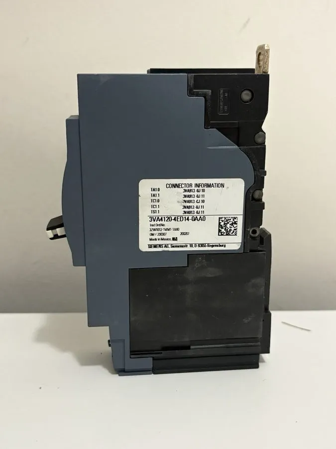 Автоматический выключатель Siemens 3VA4120-4ED14-0AA0 1 pole 20 amp 25kA@277v Bo