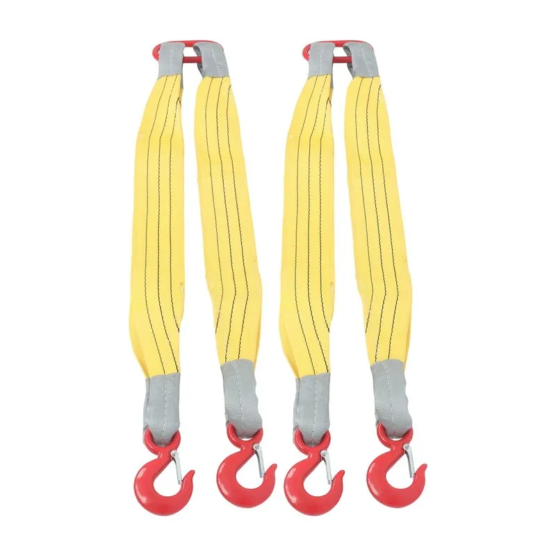 Строп 4410lb Lifting Slings Straps with Hook Two Leg Rigging Straps(3.3ft,Yellow — фото лота 1