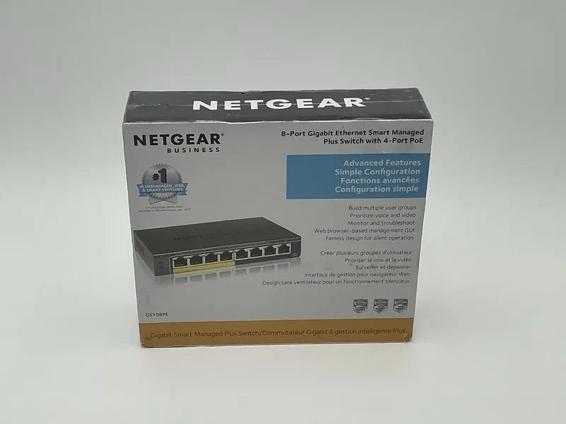 Коммутатор NETGEAR ProSafe Easy Smart Managed Switch GS108PE300NAS
